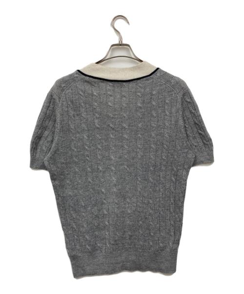 BRUNELLO CUCINELLI（ブルネロクチネリ）BRUNELLO CUCINELLI (ブルネロクチネリ) 半袖ニット グレー サイズ:46の古着・服飾アイテム