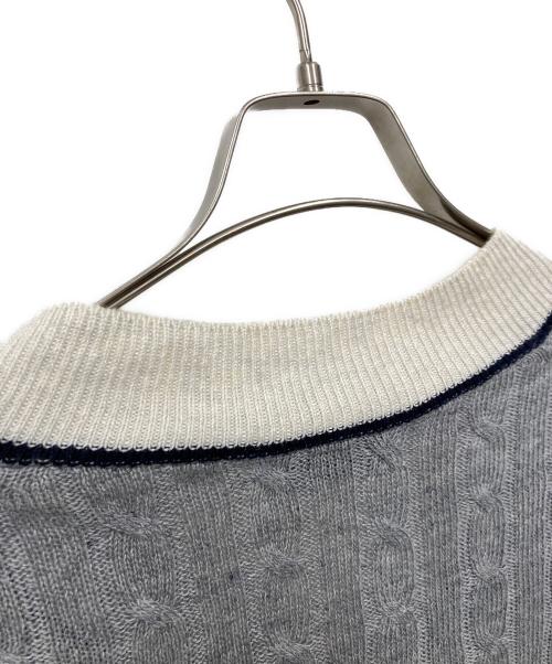 BRUNELLO CUCINELLI（ブルネロクチネリ）BRUNELLO CUCINELLI (ブルネロクチネリ) 半袖ニット グレー サイズ:46の古着・服飾アイテム