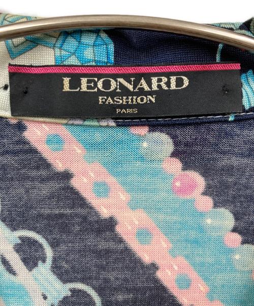 LEONARD（レオナール）LEONARD (レオナール) 総柄シャツ ネイビー サイズ:Mの古着・服飾アイテム