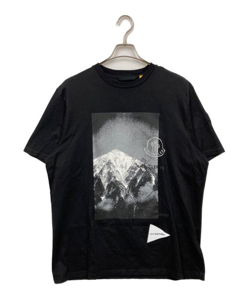MONCLER GENIUS（モンクレール ジーニアス）MONCLER GENIUS (モンクレール ジーニアス) and wander (アンドワンダー) Tシャツ ブラック サイズ:XLの古着・服飾アイテム