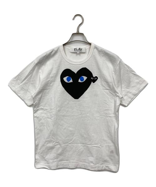 PLAY COMME des GARCONS（プレイコムデギャルソン）PLAY COMME des GARCONS (プレイコムデギャルソン) Tシャツ ホワイト サイズ:Lの古着・服飾アイテム