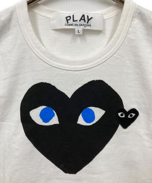 PLAY COMME des GARCONS（プレイコムデギャルソン）PLAY COMME des GARCONS (プレイコムデギャルソン) Tシャツ ホワイト サイズ:Lの古着・服飾アイテム