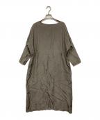 evam evaエヴァムエヴァ）の古着「cupro silk one-piece」｜ブラウン