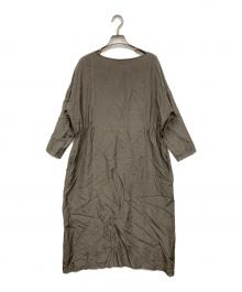 evam eva（エヴァムエヴァ）の古着「cupro silk one-piece」｜ブラウン