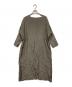 evam eva（エヴァムエヴァ）の古着「cupro silk one-piece」｜ブラウン