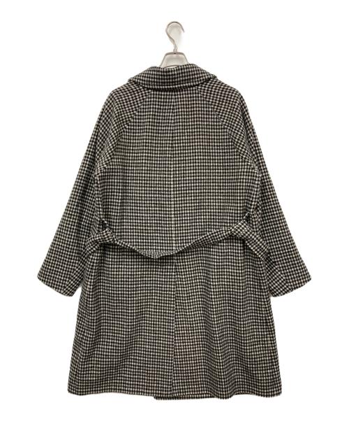 HEVO（イーヴォ）Hevo (イーヴォ) 千鳥格子コート グレー サイズ:46の古着・服飾アイテム