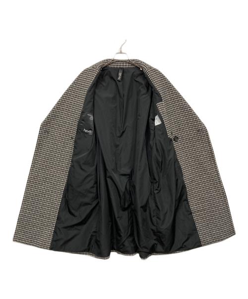 HEVO（イーヴォ）Hevo (イーヴォ) 千鳥格子コート グレー サイズ:46の古着・服飾アイテム