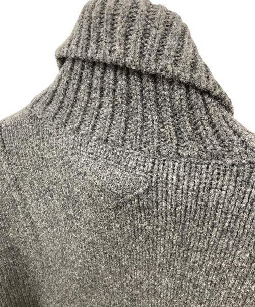 PRADA（プラダ）PRADA (プラダ) ハイネック ゲージ ニット グレー サイズ:50の古着・服飾アイテム