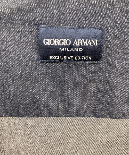 GIORGIO ARMANI（ジョルジョアルマーニ）GIORGIO ARMANI (ジョルジョアルマーニ) スタンドカラーシャツ ネイビー サイズ:40の古着・服飾アイテム
