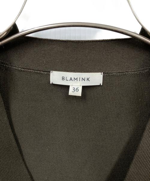 BLAMINK（ブラミンク）BLAMINK (ブラミンク) コットン14G Vネックカーディガン ブラウン サイズ:36の古着・服飾アイテム