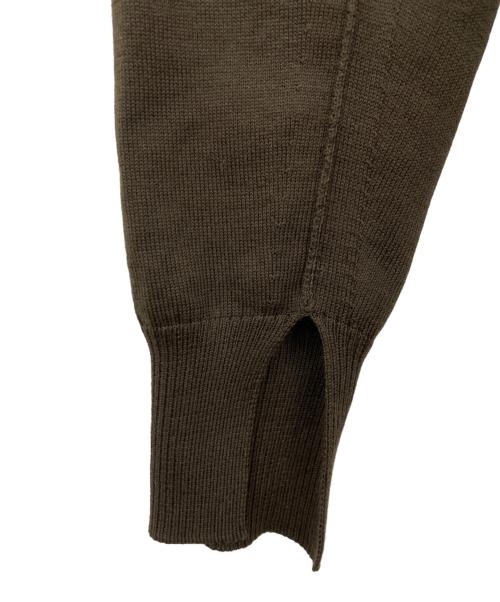 BLAMINK（ブラミンク）BLAMINK (ブラミンク) コットン14G Vネックカーディガン ブラウン サイズ:36の古着・服飾アイテム