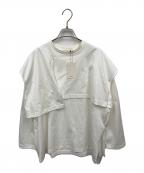 LOHENローヘン）の古着「LAYERED SLIT-T-SHIRT」｜ホワイト