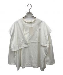 LOHEN（ローヘン）の古着「LAYERED SLIT-T-SHIRT」｜ホワイト