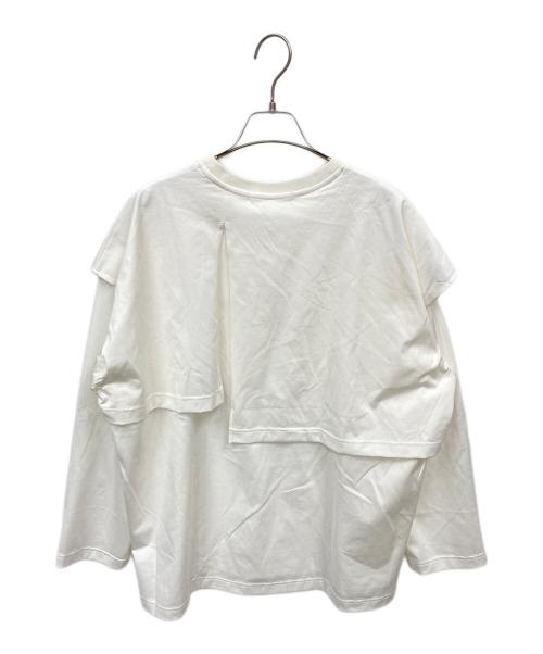 LOHEN（ローヘン）LOHEN (ローヘン) LAYERED SLIT-T-SHIRT ホワイト サイズ:F 未使用品の古着・服飾アイテム