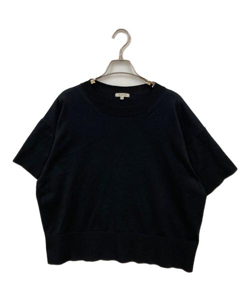 BLAMINK（ブラミンク）BLAMINK (ブラミンク) 半袖ニット ブラック サイズ:38の古着・服飾アイテム