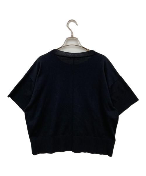 BLAMINK（ブラミンク）BLAMINK (ブラミンク) 半袖ニット ブラック サイズ:38の古着・服飾アイテム