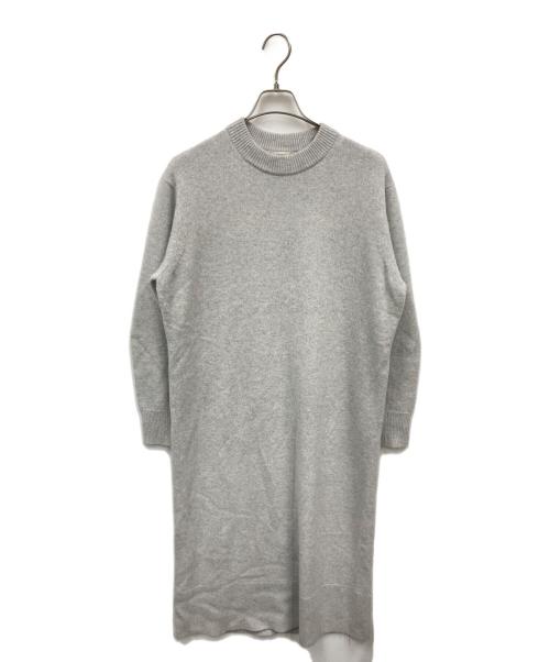 BLAMINK（ブラミンク）BLAMINK (ブラミンク) ウールカシミヤニットワンピース グレー サイズ:-38の古着・服飾アイテム