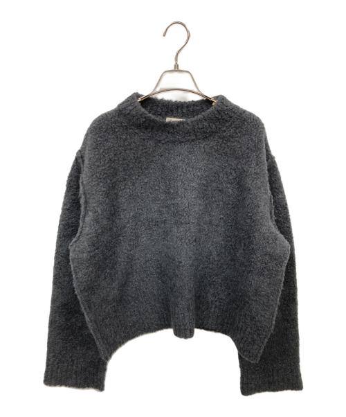 BLAMINK（ブラミンク）BLAMINK (ブラミンク) ウールカシミヤシルクニット グレー サイズ:38の古着・服飾アイテム