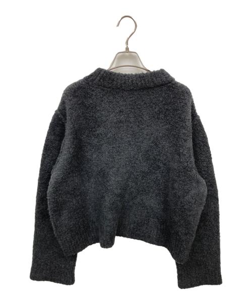 BLAMINK（ブラミンク）BLAMINK (ブラミンク) ウールカシミヤシルクニット グレー サイズ:38の古着・服飾アイテム