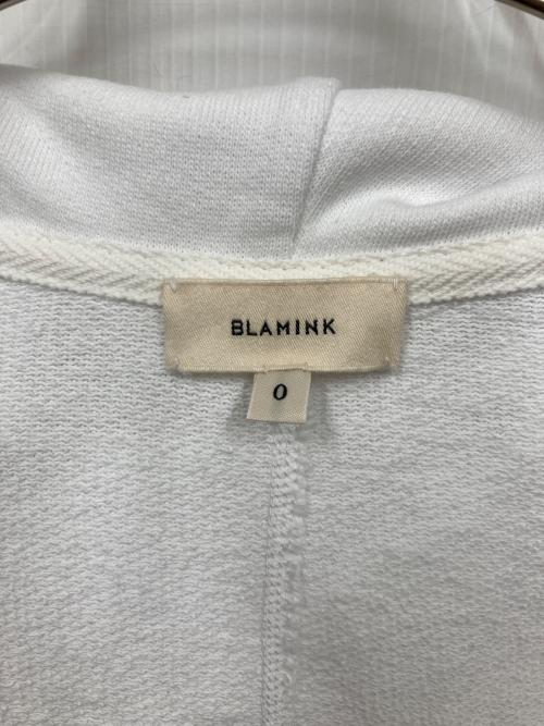 BLAMINK（ブラミンク）BLAMINK (ブラミンク) ジップパーカー ホワイトの古着・服飾アイテム