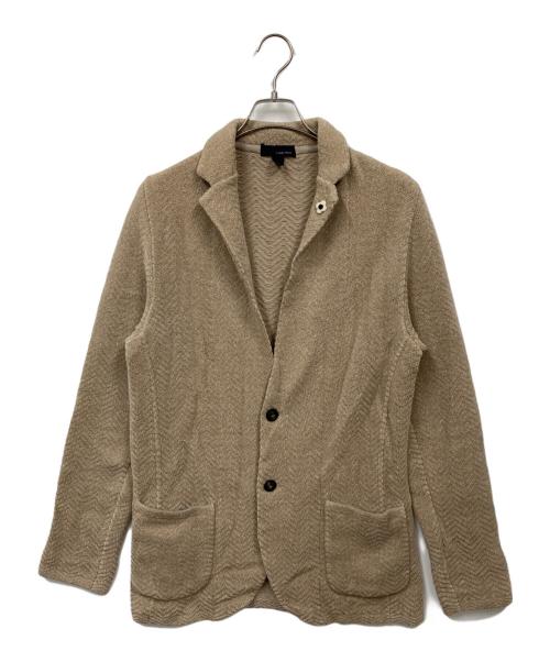 LARDINI（ラルディーニ）LARDINI (ラルディーニ) ニットジャケット ベージュ サイズ:Mの古着・服飾アイテム