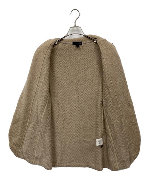 LARDINI（ラルディーニ）LARDINI (ラルディーニ) ニットジャケット ベージュ サイズ:Mの古着・服飾アイテム