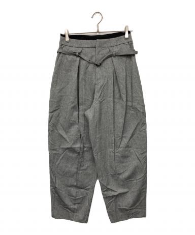 中古・古着通販】LOHEN (ローヘン) バイカラーカットオフタックパンツ