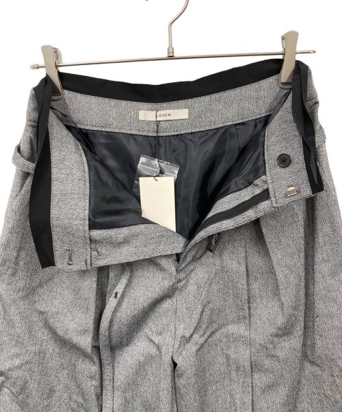 LOHEN（ローヘン）LOHEN (ローヘン) バイカラーカットオフタックパンツ グレー サイズ:38 未使用品の古着・服飾アイテム