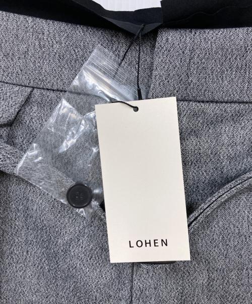 LOHEN（ローヘン）LOHEN (ローヘン) バイカラーカットオフタックパンツ グレー サイズ:38 未使用品の古着・服飾アイテム