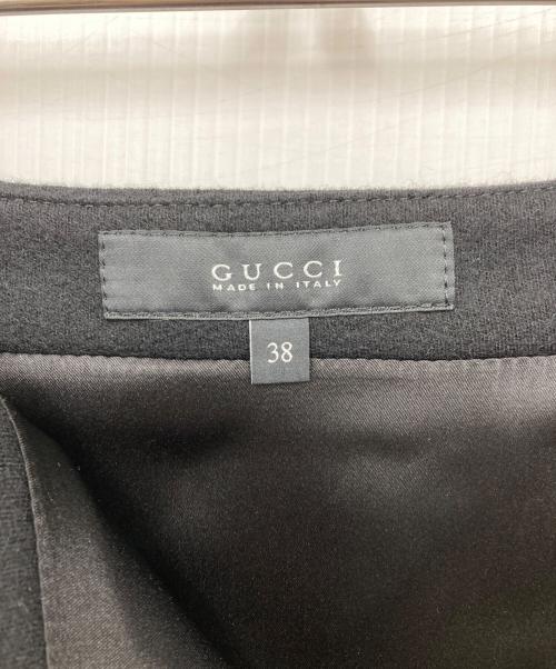 GUCCI（グッチ）GUCCI (グッチ) ウールカシミヤスカート ブラック サイズ:38の古着・服飾アイテム