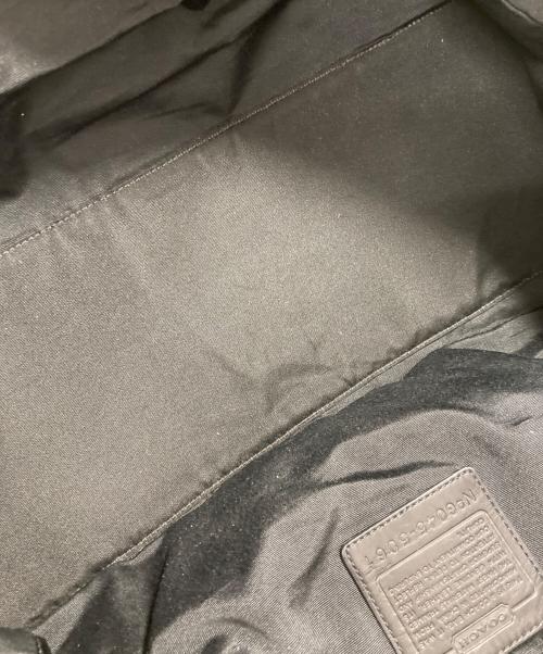 COACH（コーチ）COACH (コーチ) マイクロシグネチャー ボストンバッグ ブラックの古着・服飾アイテム
