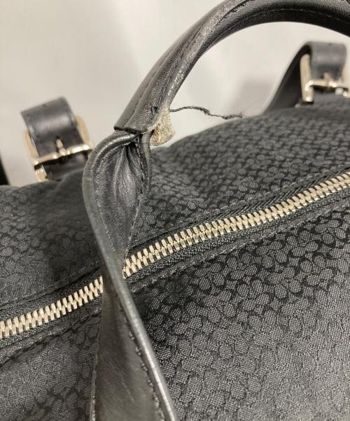 COACH（コーチ）COACH (コーチ) マイクロシグネチャー ボストンバッグ ブラックの古着・服飾アイテム