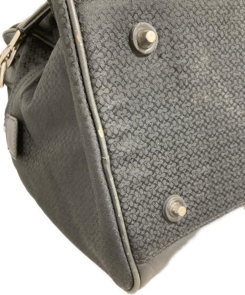COACH（コーチ）COACH (コーチ) マイクロシグネチャー ボストンバッグ ブラックの古着・服飾アイテム