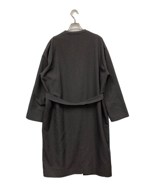 MUVEIL（ミュベール）MUVEIL (ミュベール) 電話装飾ノーカラーコート グレー サイズ:40の古着・服飾アイテム