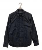 DIESEL Black Goldディーゼル ブラック ゴールド）の古着「フリルシャツ」｜ブラック