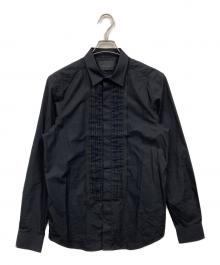 DIESEL Black Gold（ディーゼル ブラック ゴールド）の古着「フリルシャツ」｜ブラック