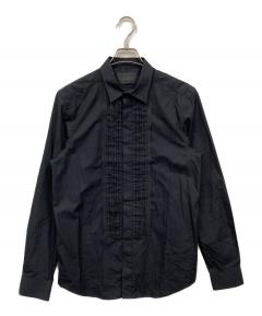 中古・古着通販】NEIL BARRETT (ニールバレット) レザー切替シャツ