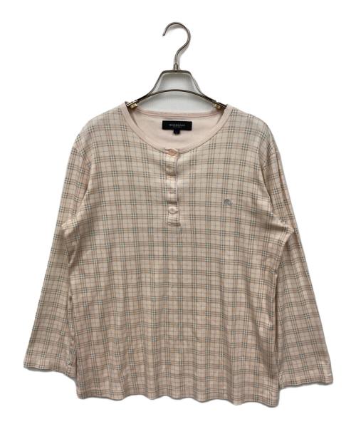 BURBERRY LONDON（バーバリーロンドン）BURBERRY LONDON (バーバリーロンドン) カットソー ピンク サイズ:Lの古着・服飾アイテム