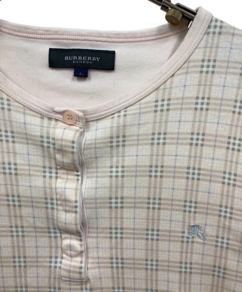 BURBERRY LONDON（バーバリーロンドン）BURBERRY LONDON (バーバリーロンドン) カットソー ピンク サイズ:Lの古着・服飾アイテム