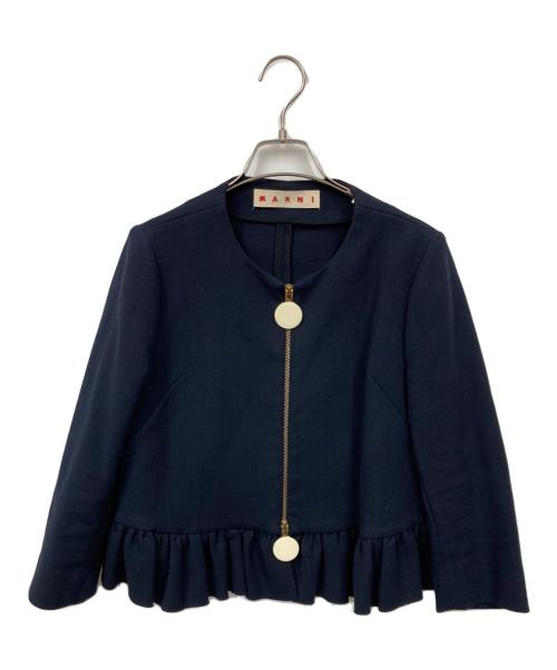 MARNI（マルニ）MARNI (マルニ) ジャケット ネイビー サイズ:38の古着・服飾アイテム