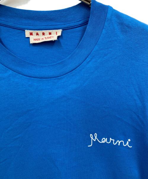 MARNI（マルニ）MARNI (マルニ) ロゴカットソー ブルー サイズ:38の古着・服飾アイテム