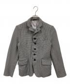 COMME des GARCONS HOMMEコムデギャルソン オム）の古着「ポリ縮絨ジャケット」｜グレー