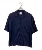 MACKINTOSH PHILOSOPHYマッキントッシュ フィロソフィー）の古着「リネン混半袖シャツ」｜ネイビー