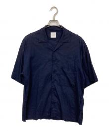 MACKINTOSH PHILOSOPHY（マッキントッシュ フィロソフィー）の古着「リネン混半袖シャツ」｜ネイビー