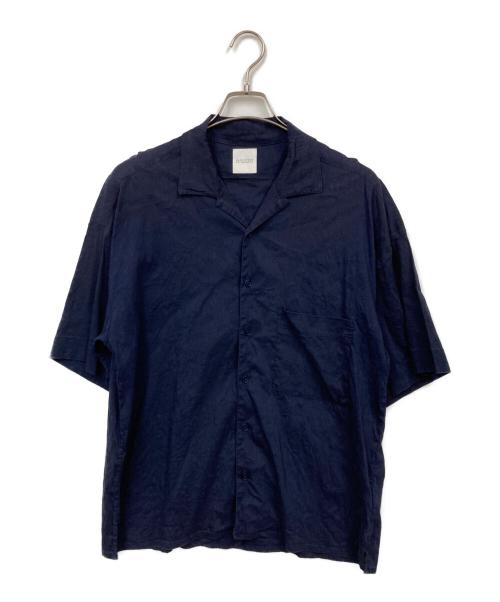 MACKINTOSH PHILOSOPHY（マッキントッシュ フィロソフィー）MACKINTOSH PHILOSOPHY (マッキントッシュ フィロソフィー) リネン混半袖シャツ ネイビー サイズ:38の古着・服飾アイテム