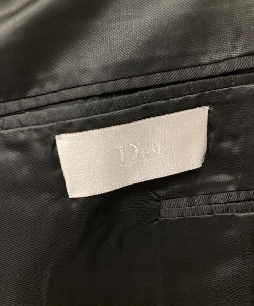DIOR HOMME（ディオール オム）DIOR HOMME (ディオール オム) ベロアテーラードジャケット ブラック サイズ:48の古着・服飾アイテム