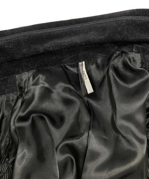 DIOR HOMME（ディオール オム）DIOR HOMME (ディオール オム) ベロアテーラードジャケット ブラック サイズ:48の古着・服飾アイテム