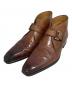MAGNANNI（マグナーニ）の古着「モンクストラップチャッカシューズ」｜ブラウン
