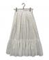 Her lip to（ハーリップトゥ）の古着「Sheer Check Volume Skirt」｜ホワイト