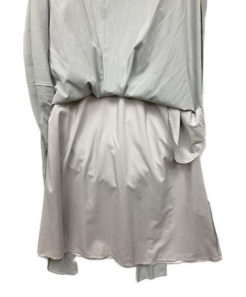 HER LIP TO（ハーリップトゥ）Her lip to (ハーリップトゥ) Peplum Poplin Shirt Dress グリーン サイズ:S 未使用品の古着・服飾アイテム